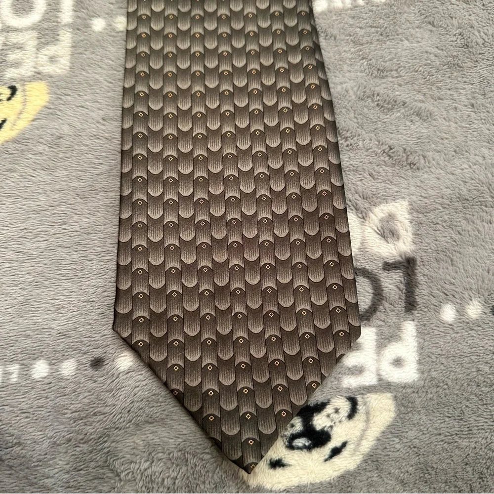 Ziggurat 100% Silk Printed Tie